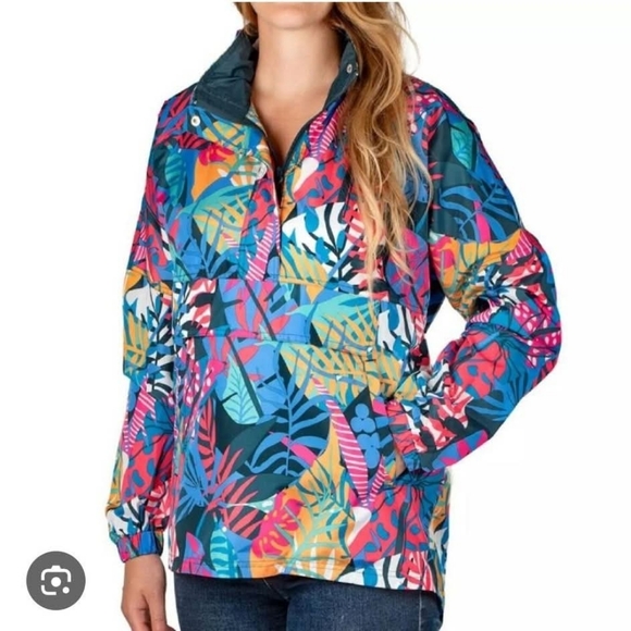 Nwt Lauren James Sz Med Rain Pullover - Picture 1 of 3